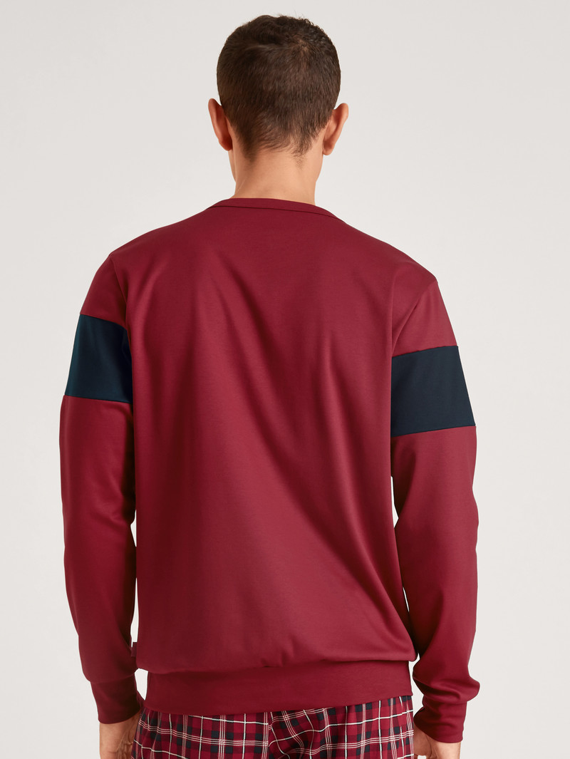 Vêtement De Nuit Calida Family & Friends Sweatshirt Rouge Homme | UIR-3223766