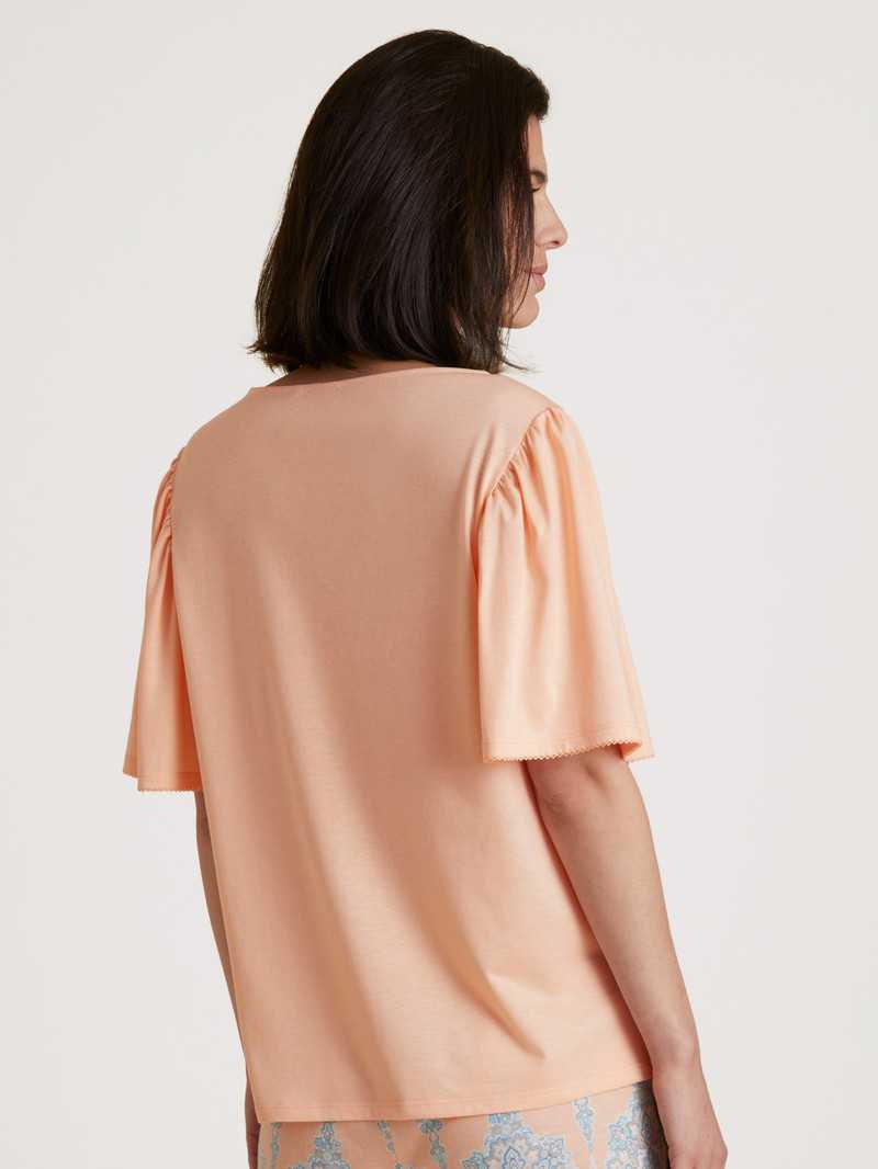 Summer Oufits Calida Favourites Balance Shirt Short Sleeve Peach Parfait Femme | SSP-9244224