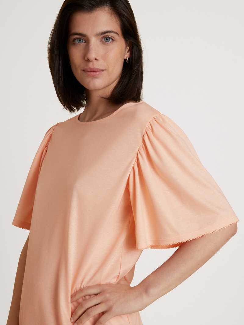 Summer Oufits Calida Favourites Balance Shirt Short Sleeve Peach Parfait Femme | SSP-9244224