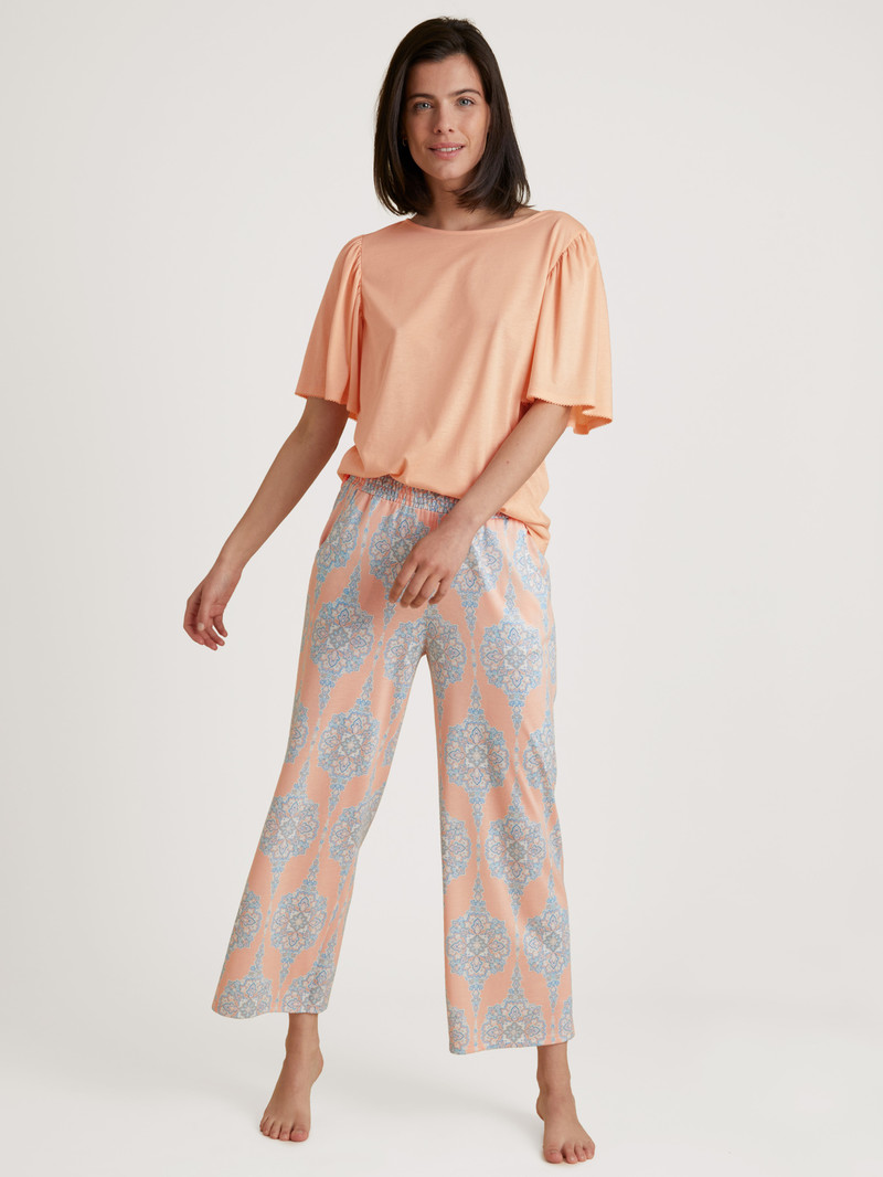 Summer Oufits Calida Favourites Balance 7/8 Pants Peach Parfait Femme | ODS-6393691