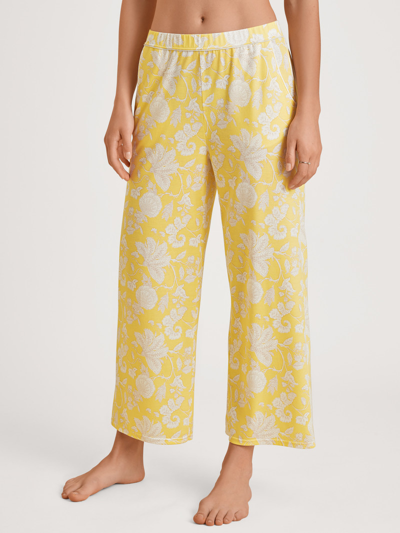 Summer Oufits Calida Favourites Light 7/8 Pants Jaune Femme | FNC-3511566