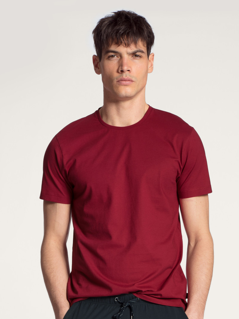 Vêtement De Nuit Calida Remix Basic Sleep T-shirt Rouge Homme | QBA-3862162