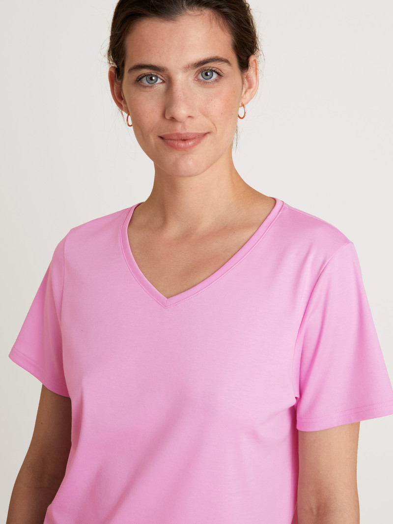 Summer Oufits Calida Favourites Space Shirt Short Sleeve Rose Femme | XEA-4025758