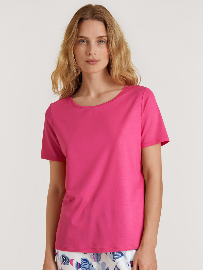 Summer Oufits Calida Favourites Serenity Shirt Short-sleeve Rose Femme | OON-0915232