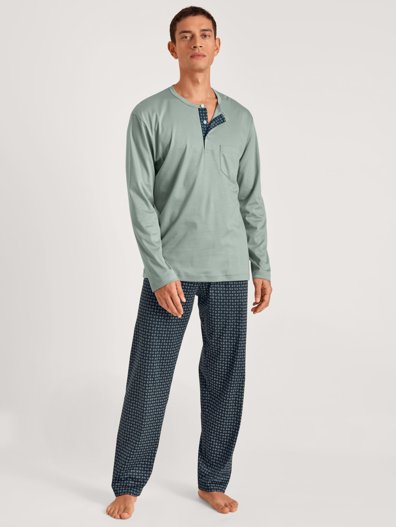 Vêtement De Nuit Calida Relax Selected 2 Pyjama Grise Homme | LIZ-2671936