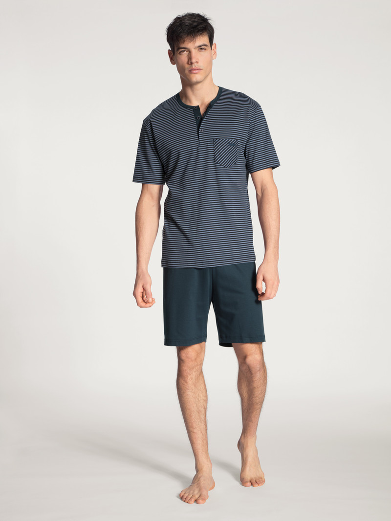 Vêtement De Nuit Calida Relax Streamline Short Pyjama Noir Homme | YLQ-2039556