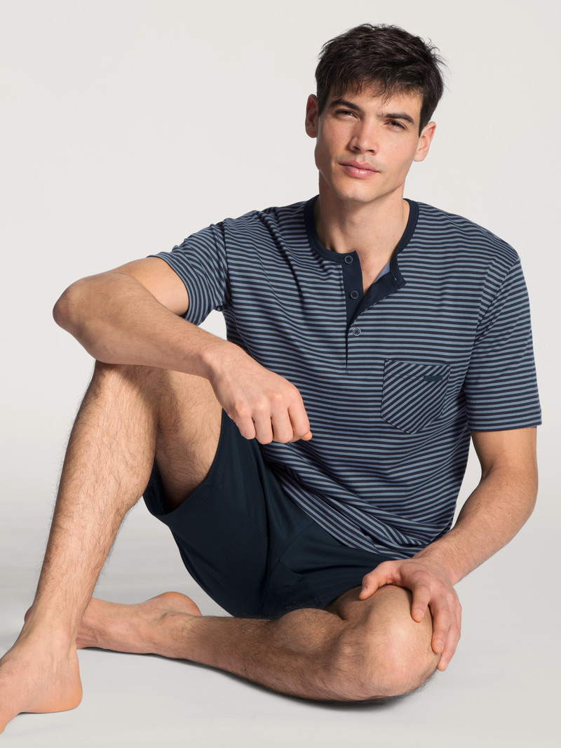 Vêtement De Nuit Calida Relax Streamline Short Pyjama Noir Homme | YLQ-2039556