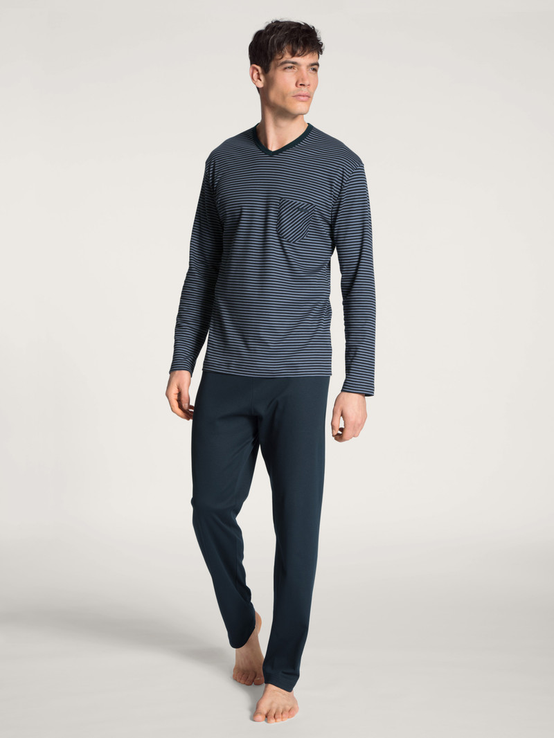 Vêtement De Nuit Calida Relax Streamline Pyjama Noir Homme | ZEX-7123319