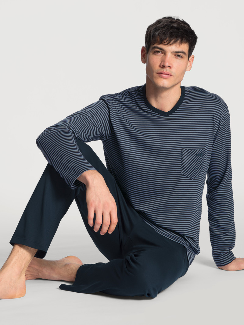 Vêtement De Nuit Calida Relax Streamline Pyjama Noir Homme | ZEX-7123319