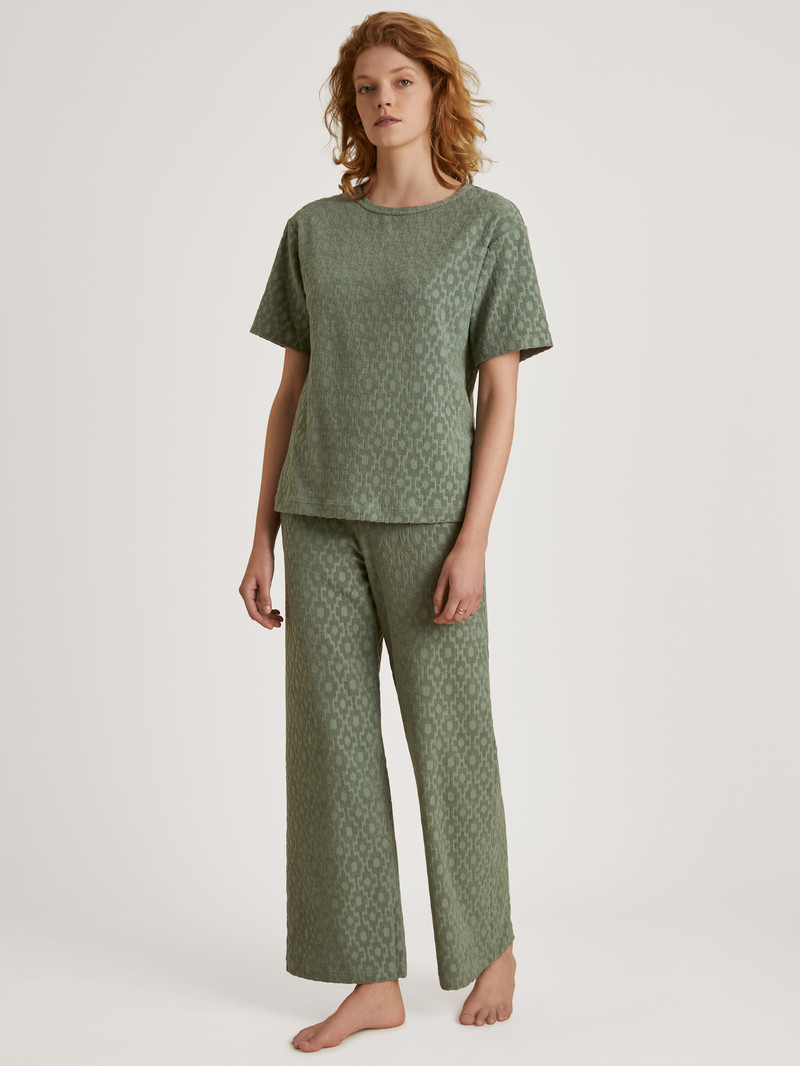 Summer Oufits Calida Lounge Healing Pants Vert Femme | IWM-8196022