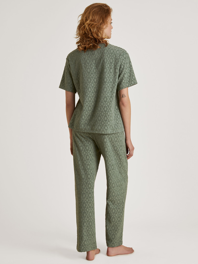 Summer Oufits Calida Lounge Healing Pants Vert Femme | IWM-8196022