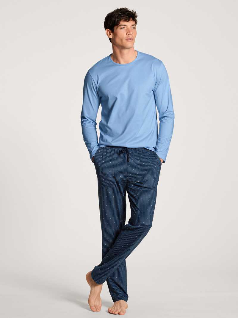 Vêtement De Nuit Calida Remix Basic Sleep Pants Bleu Homme | HJN-1443931