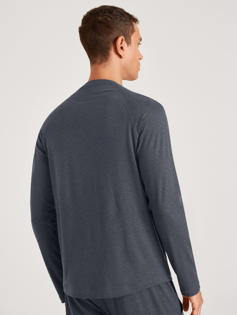 Vêtement De Nuit Calida Dsw Warming Shirt Long-sleeve Anthrazit Homme | XHL-3665073