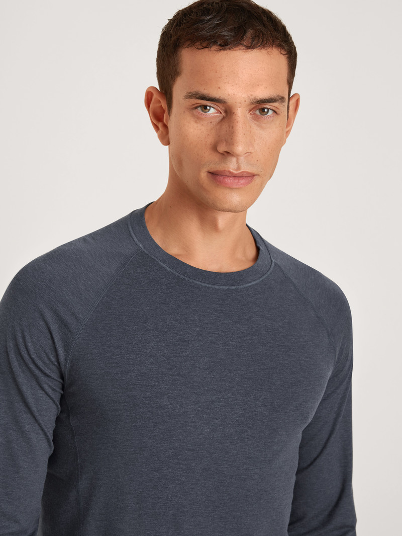 Vêtement De Nuit Calida Dsw Warming Shirt Long-sleeve Anthrazit Homme | XHL-3665073