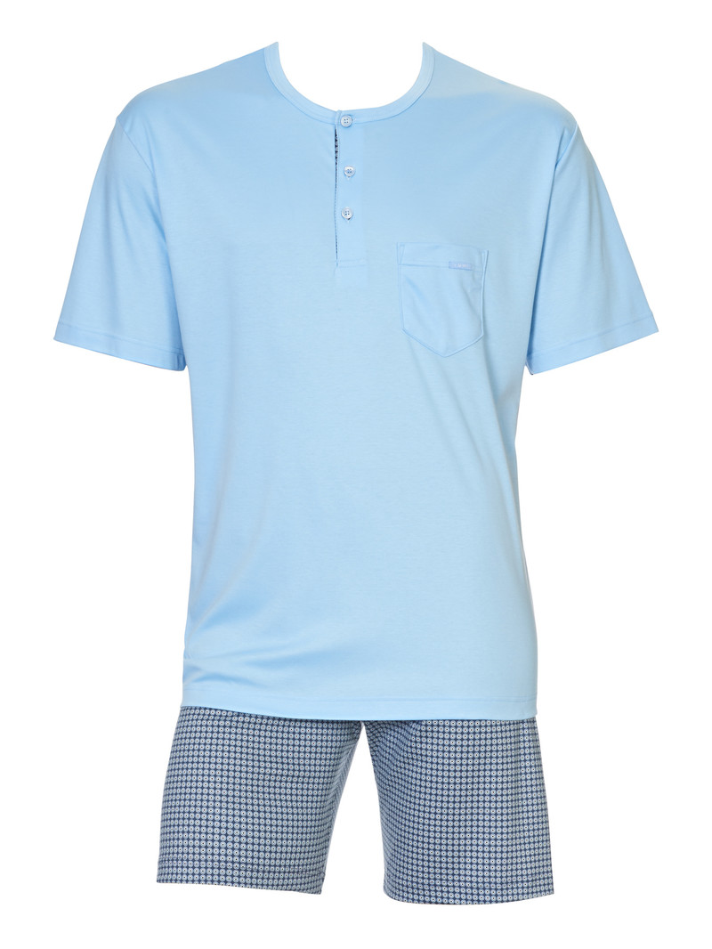 Vêtement De Nuit Calida Relax Choice Short Pyjama Bleu Homme | VJO-5963880