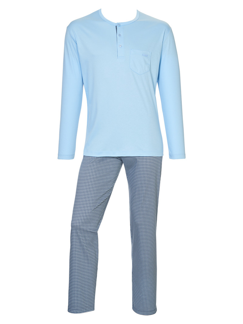 Vêtement De Nuit Calida Relax Choice Pyjama Bleu Homme | AUW-8585588