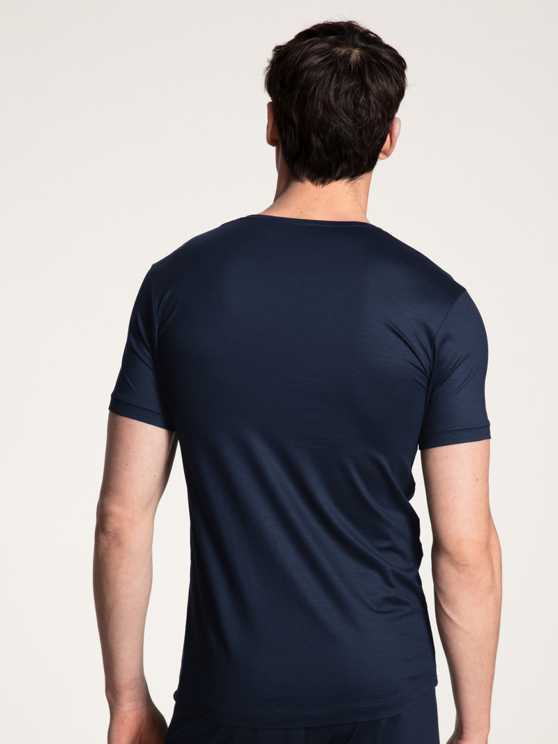 Vêtement De Nuit Calida Circular Day T-shirt, Cradle To Cradle Certified Bleu Homme | GEW-0065758