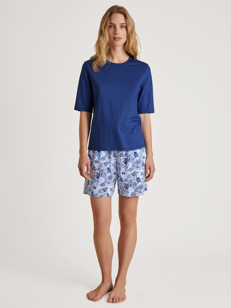 Summer Oufits Calida Favourites Serenity Shorts Bleu Femme | PVN-0676207