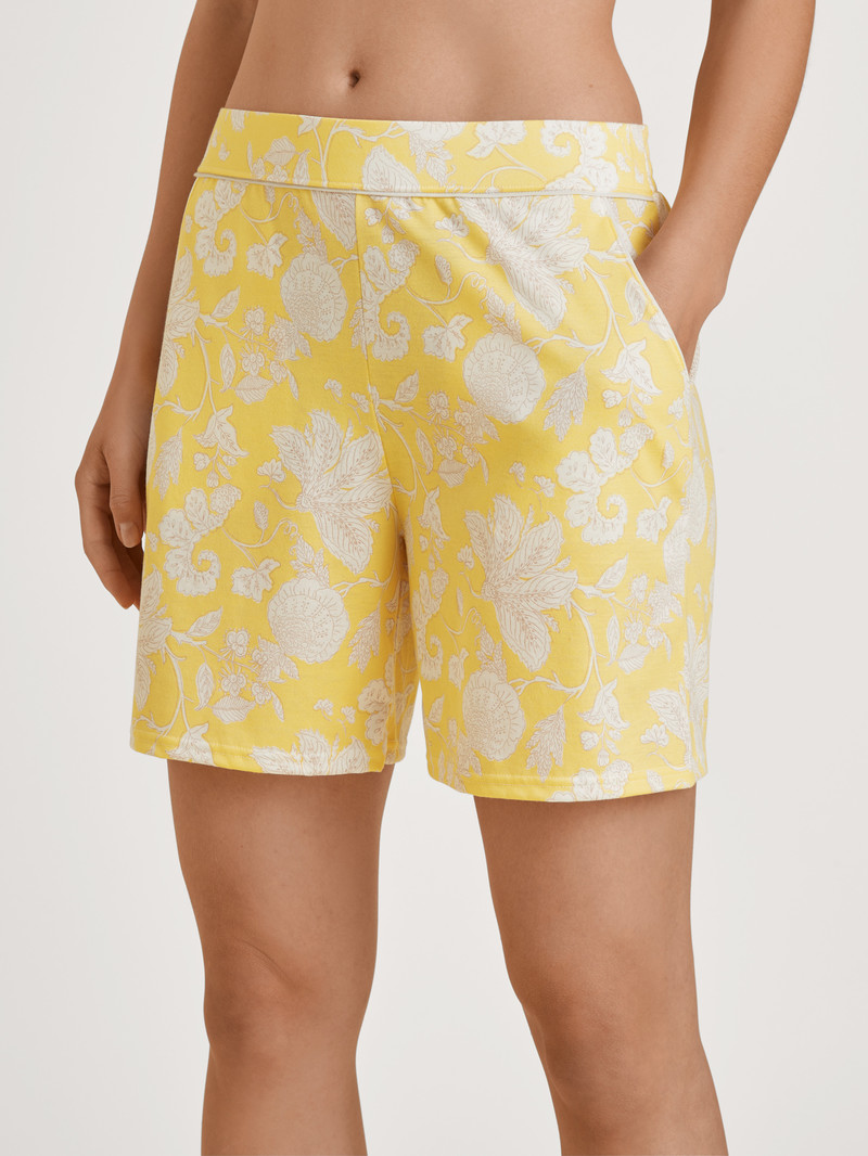 Summer Oufits Calida Favourites Light Shorts Jaune Femme | FGI-9907816