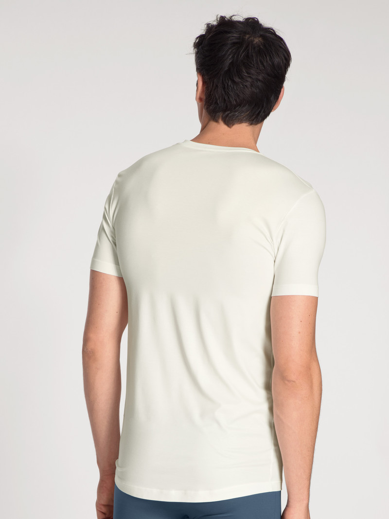 Vêtement De Nuit Calida Circular Day T-shirt, Cradle To Cradle Certified Blanche Homme | LCI-2313848