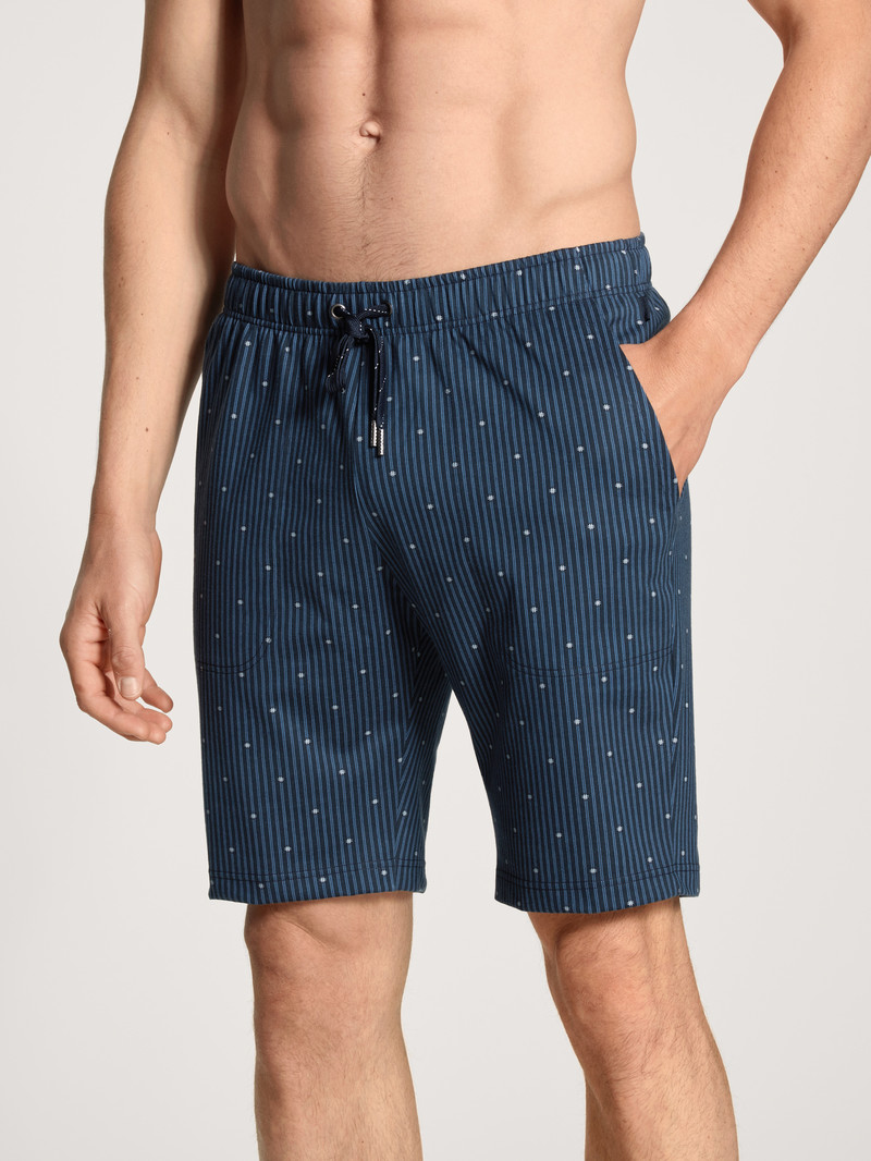 Vêtement De Nuit Calida Remix Basic Sleep Bermudas Bleu Homme | UZL-1405123