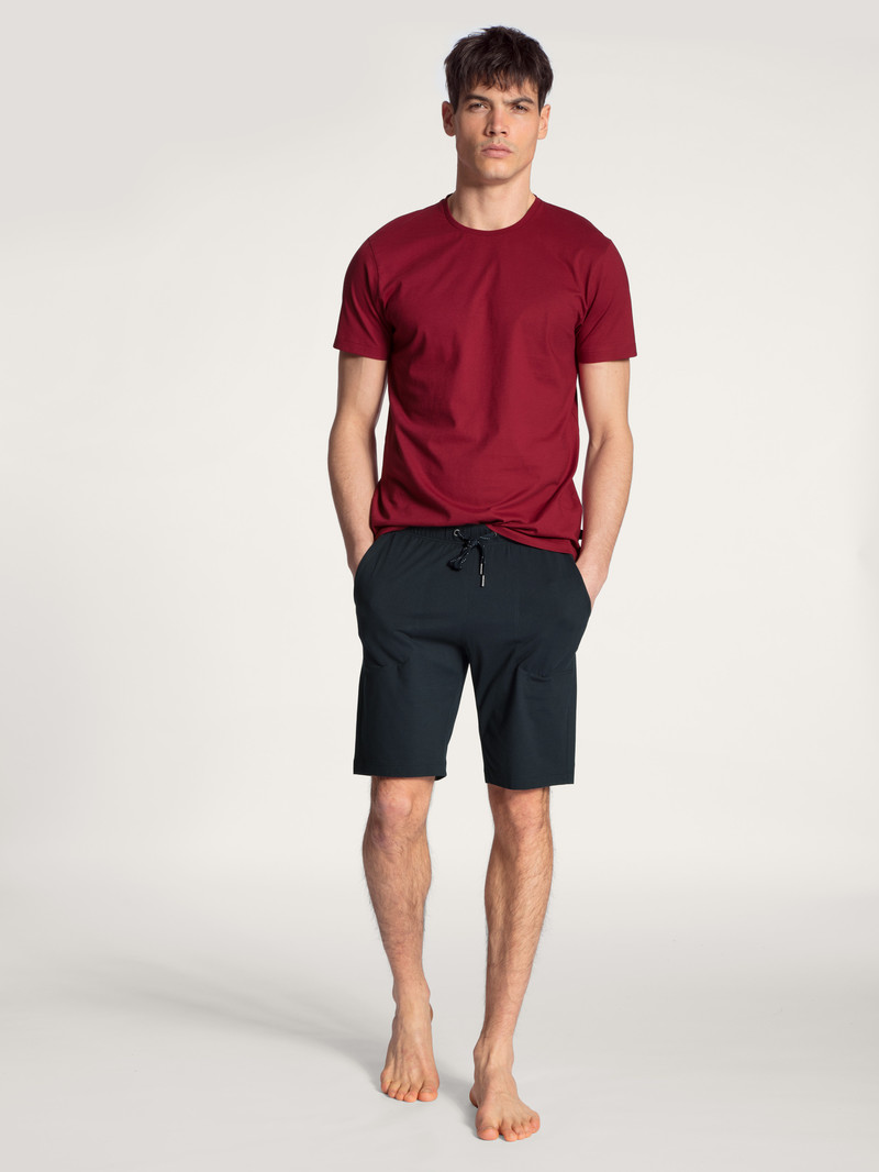 Vêtement De Nuit Calida Remix Basic Sleep Bermudas Noir Homme | UQM-0683652