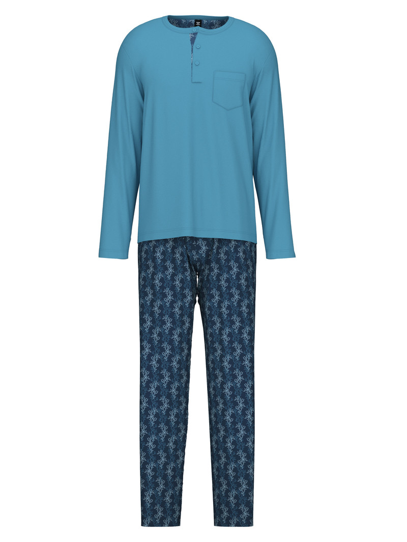 Vêtement De Nuit Calida Relax Choice 2 Pyjama Bleu Homme | OIP-2442291