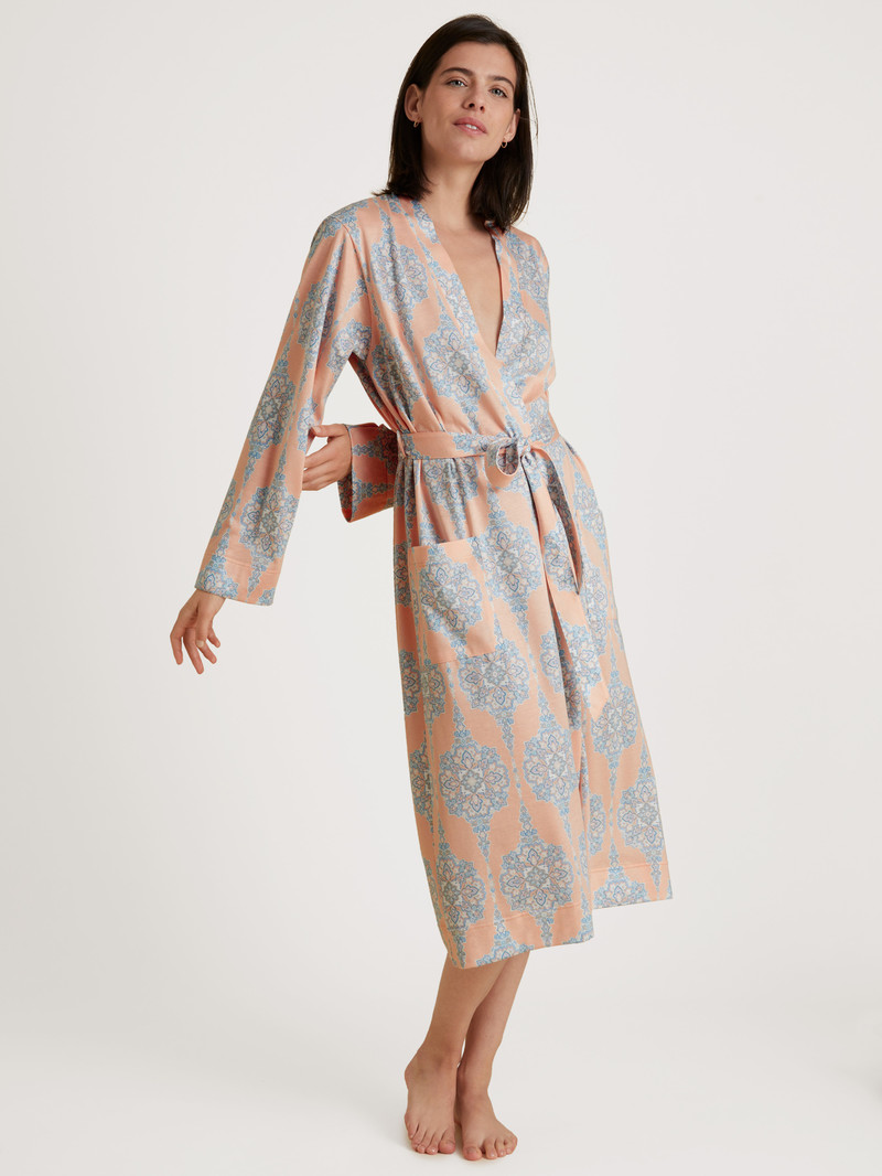 Summer Oufits Calida Favourites Balance Kimono, Length 120cm Peach Parfait Femme | LFE-2494119