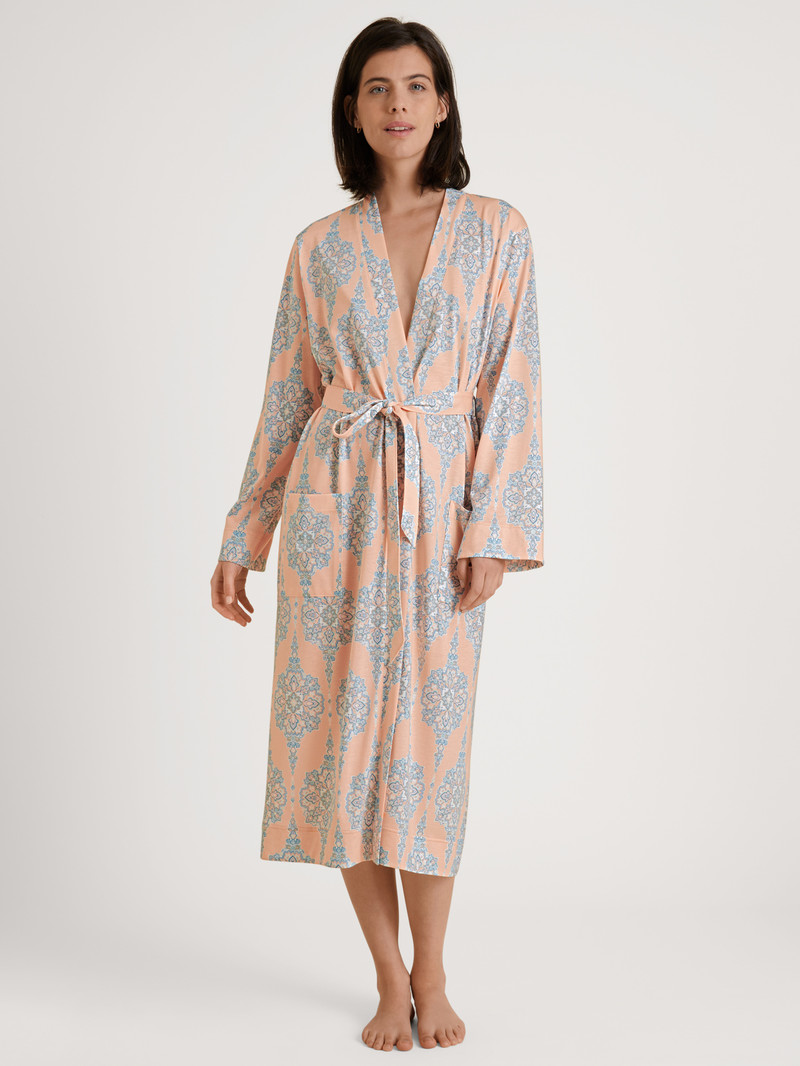 Summer Oufits Calida Favourites Balance Kimono, Length 120cm Peach Parfait Femme | LFE-2494119