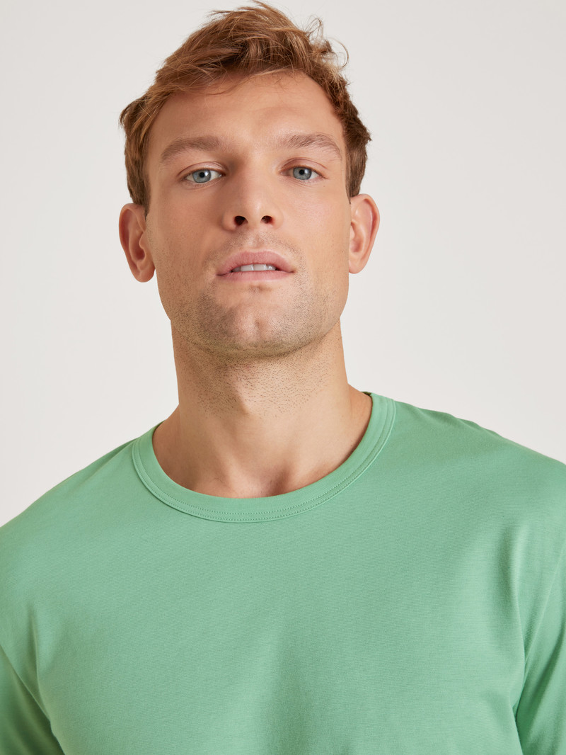 Vêtement De Nuit Calida Rmx Sleep Enjoy Shirt Long Sleeve Vert Homme | CSK-7091790