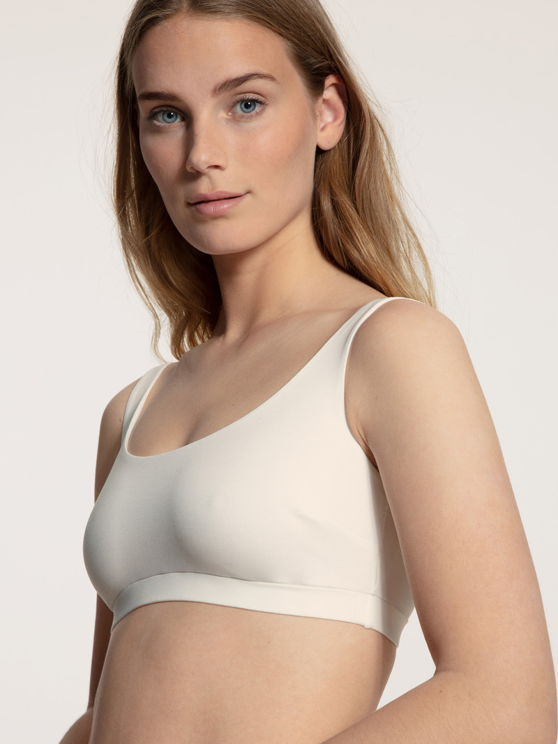 Sous Vêtement Calida Natural Skin Bustier, Cradle To Cradle Certified Blanche Femme | AYG-0780321