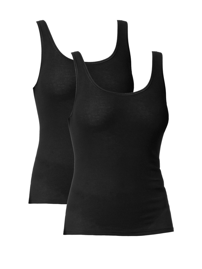 Sous Vêtement Calida Classic Tank Top, Two-pack Noir Femme | SYV-9741186