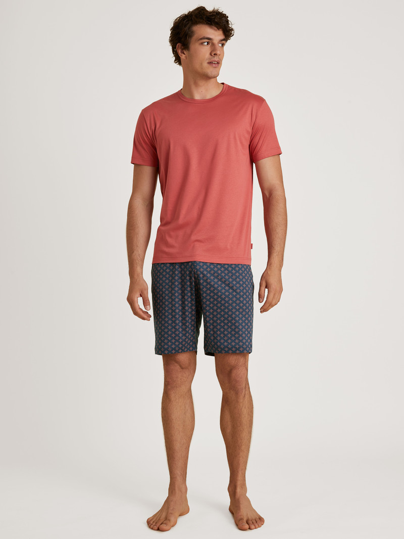 Vêtement De Nuit Calida Relax Superlight 5 Short Pyjama Rouge Homme | ELI-5133289