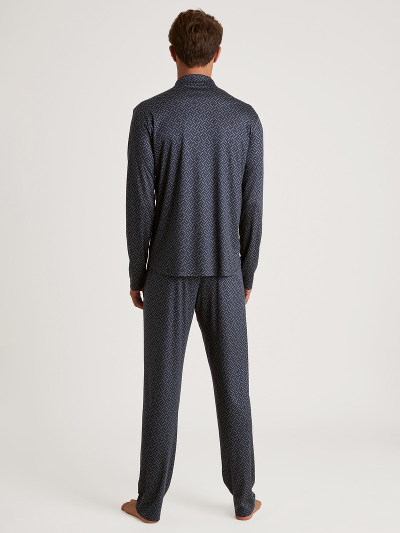 Vêtement De Nuit Calida Special Pyjamas Made Of Tencel, Modal And Silk Schwarz Homme | BCT-3757083