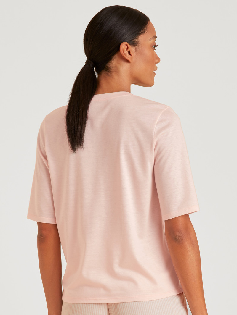 Vêtement De Nuit Calida Favourites Lavender Shirt Short Sleeve Pearl Blush Femme | OGR-6094915