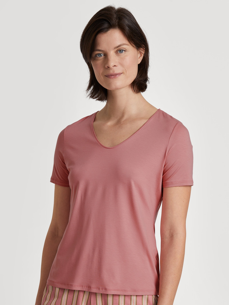 Vêtement De Nuit Calida Special Shirt Short Sleeve Rose Femme | OXJ-9012624