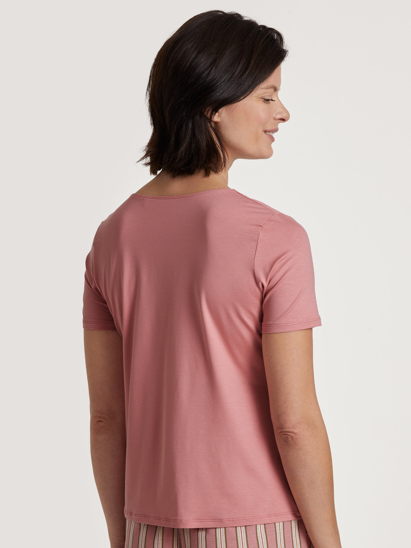 Vêtement De Nuit Calida Special Shirt Short Sleeve Rose Femme | OXJ-9012624