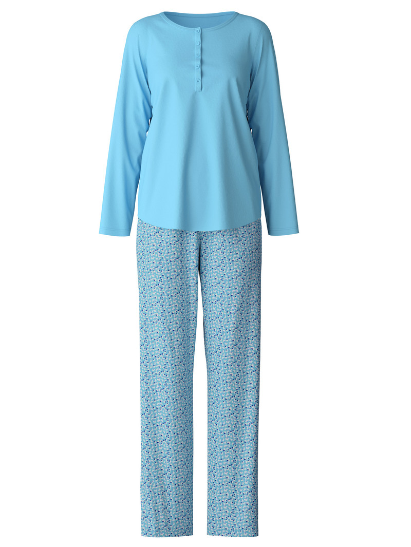 Vêtement De Nuit Calida Special Pyjama Bleu Femme | KVZ-1353515