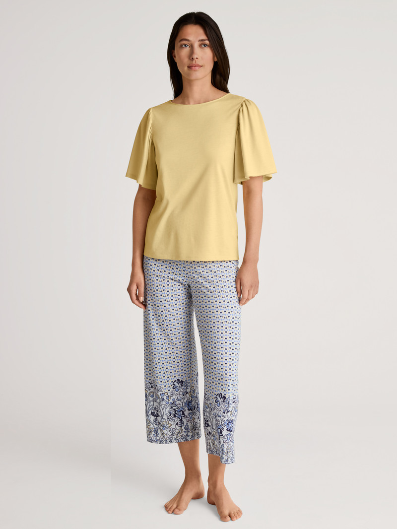 Loungewear Calida Favourites Joy Shirt Short Sleeve Straw Femme | KQF-3155806