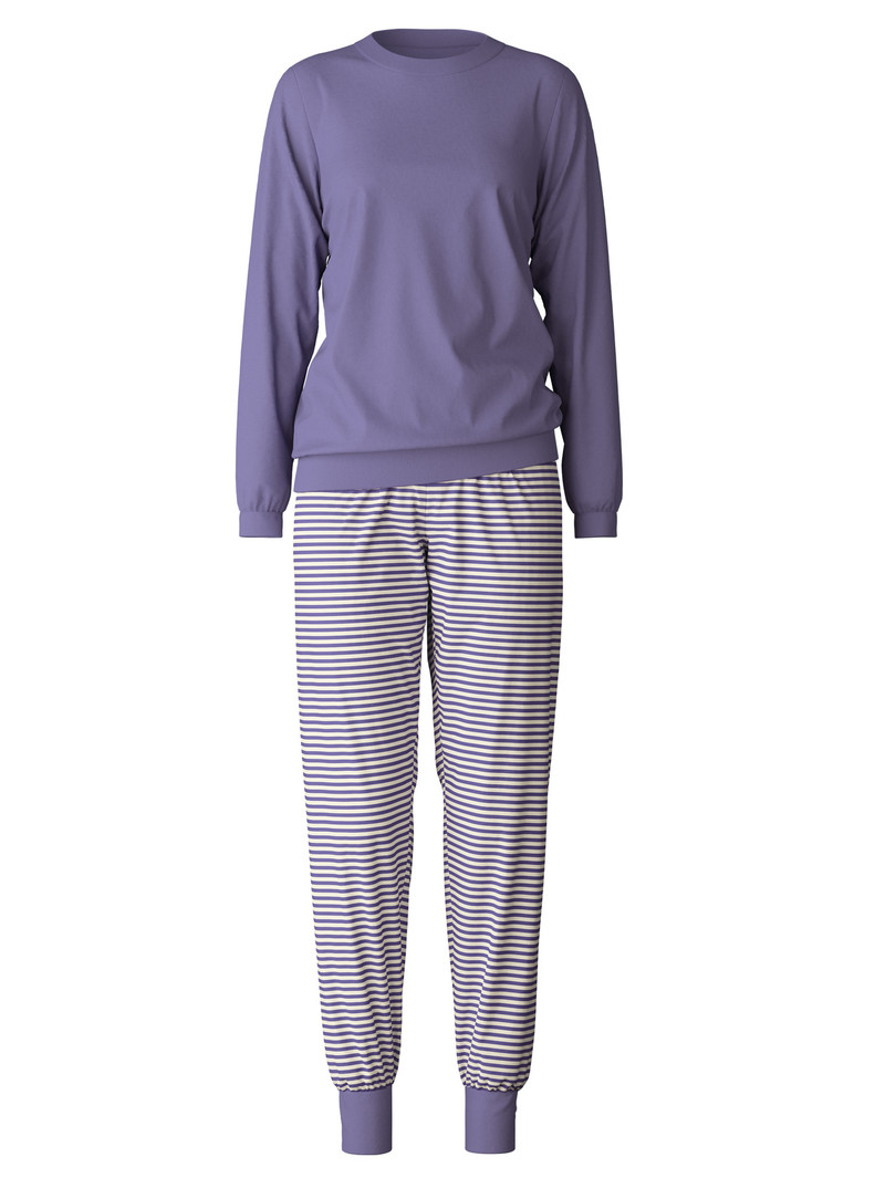 Vêtement De Nuit Calida Special Pyjama With Cuff Violette Femme | KHS-4432653