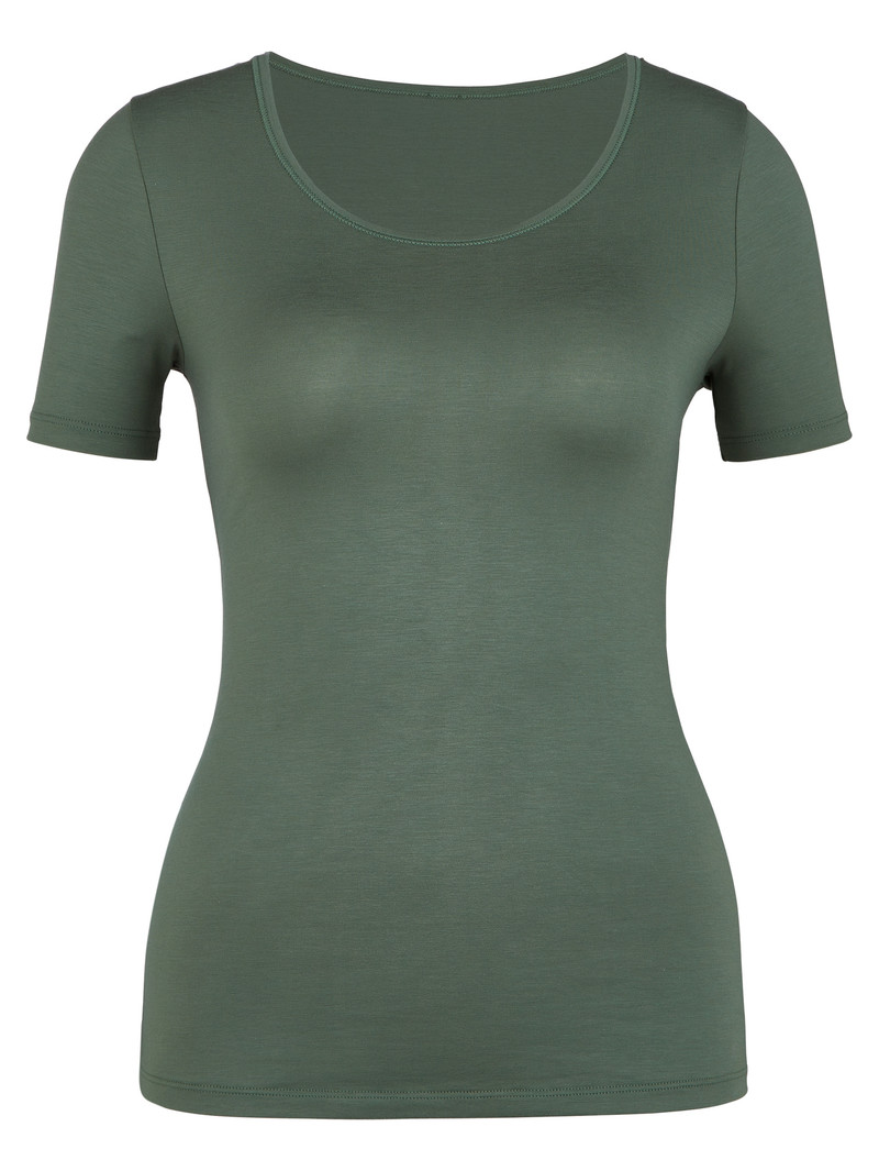 Sous Vêtement Calida Natural Comfort Shirt Shortsleeve Vert Femme | WKQ-7341861