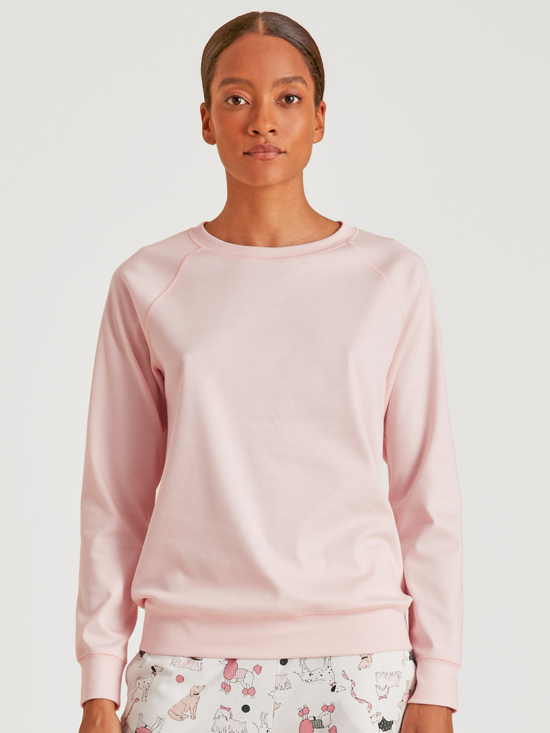 Vêtement De Nuit Calida Favourites Dog Shirt Long Sleeve Pearl Blush Femme | FYK-0836123