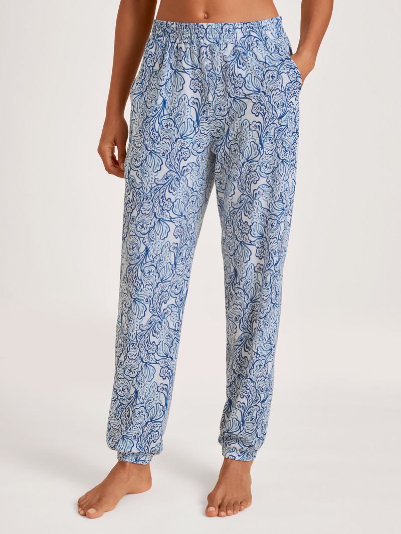 Vêtement De Nuit Calida Favourites Paisley Pants Bleu Femme | WBL-4934464