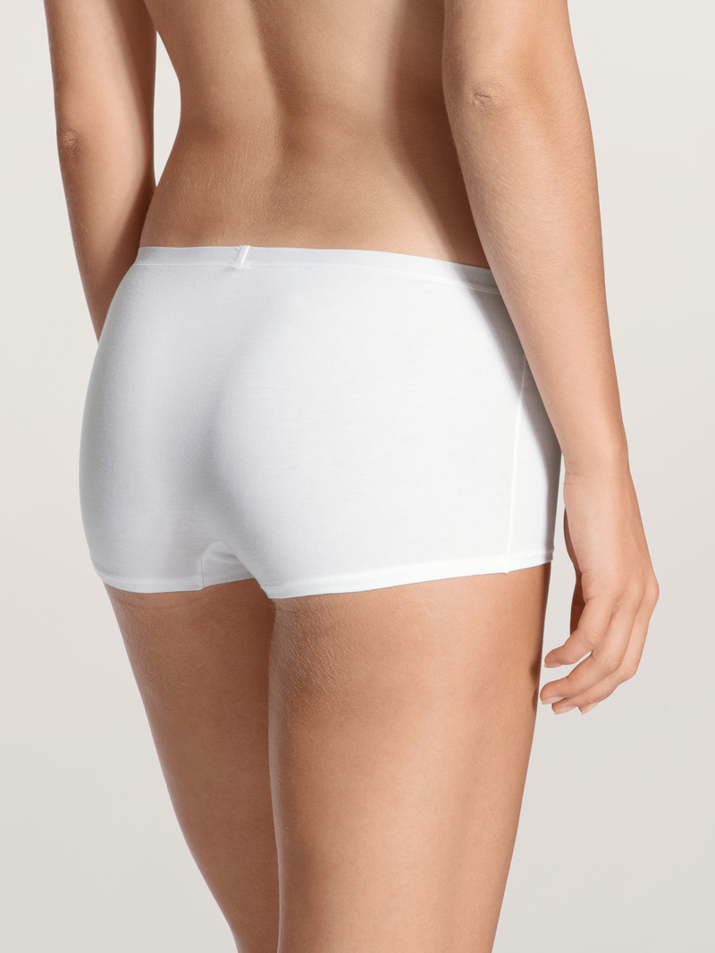 Sous Vêtement Calida Natural Comfort Shorty Regular Cut Weiss Femme | SOS-6541904