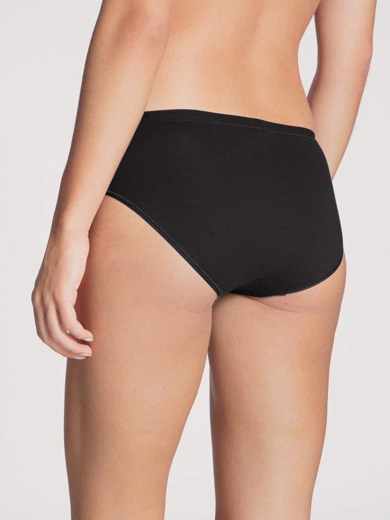 Sous Vêtement Calida Natural Comfort Brief Schwarz Femme | DIW-7327107