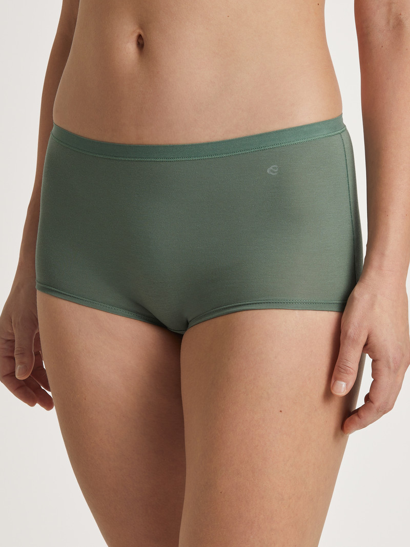 Sous Vêtement Calida Natural Comfort Shorty Regular Cut Vert Femme | XXR-3102639