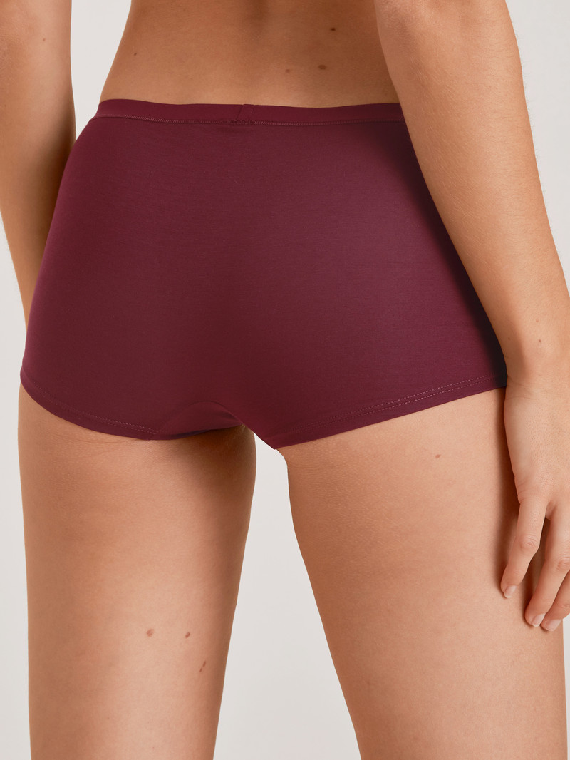 Sous Vêtement Calida Natural Comfort Shorty Regular Cut Rouge Femme | XFC-6372850