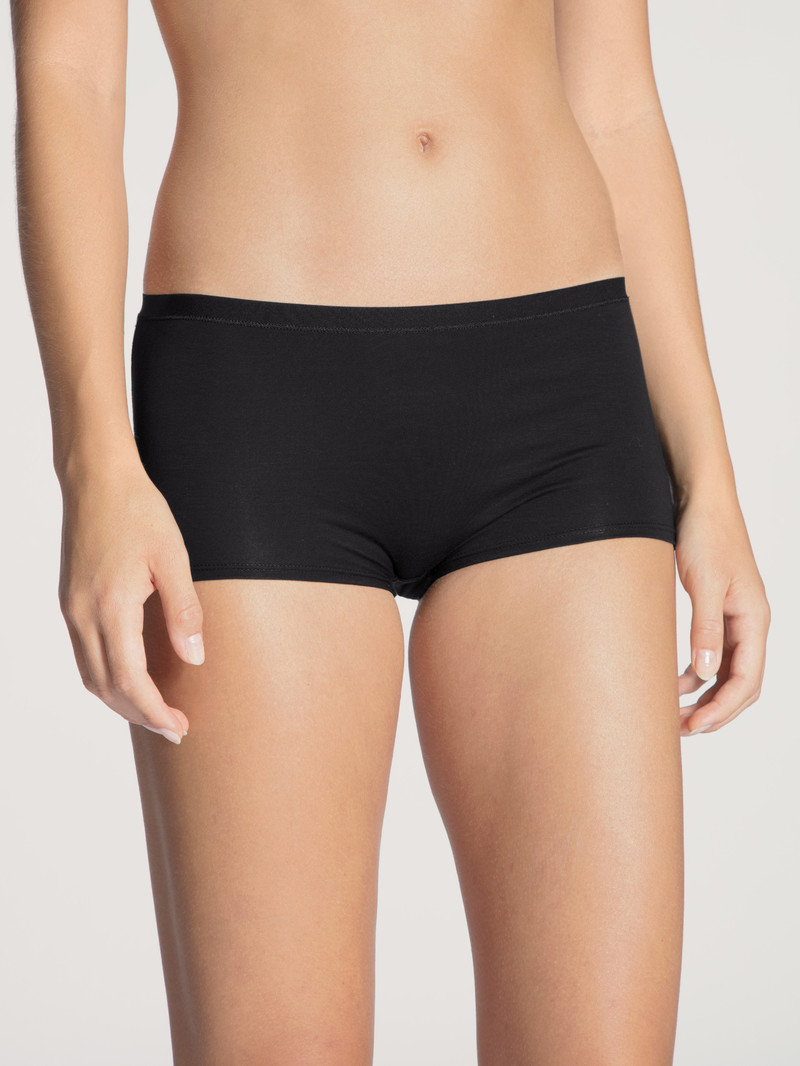 Sous Vêtement Calida Natural Comfort Shorty Regular Cut Schwarz Femme | GPR-6612440