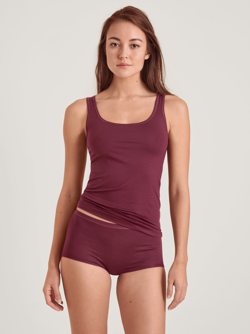 Sous Vêtement Calida Natural Comfort Shorty Regular Cut Rouge Femme | XFC-6372850