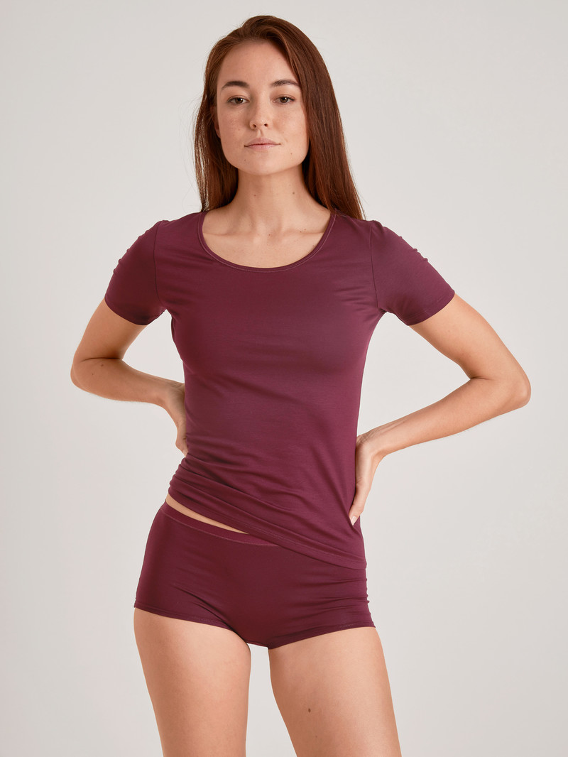 Sous Vêtement Calida Natural Comfort Shorty Regular Cut Rouge Femme | XFC-6372850